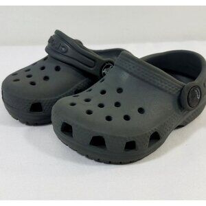 Crocs Toddlers Classic Clogs Gray Size 5 Kids GUC
